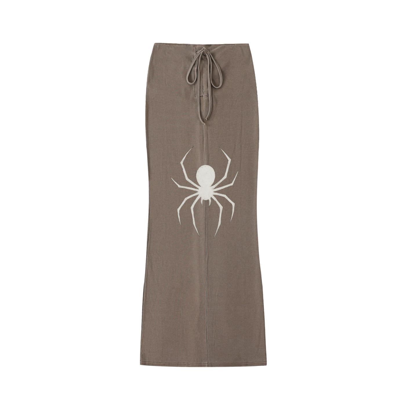 Womens spider x unhinged Dyed Washed Drawstring Maxi Skirt
