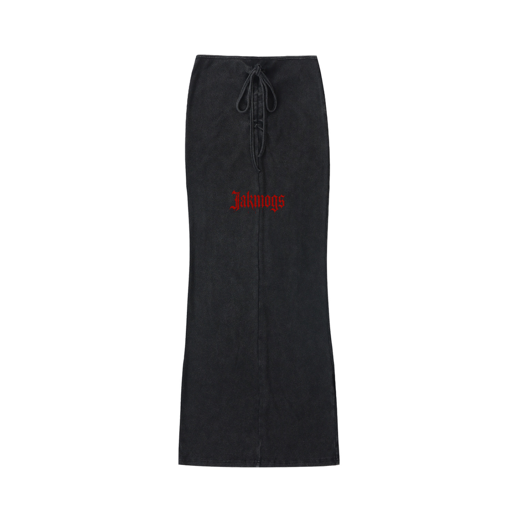 Womens jakmogs Dyed Washed Drawstring Maxi Skirt