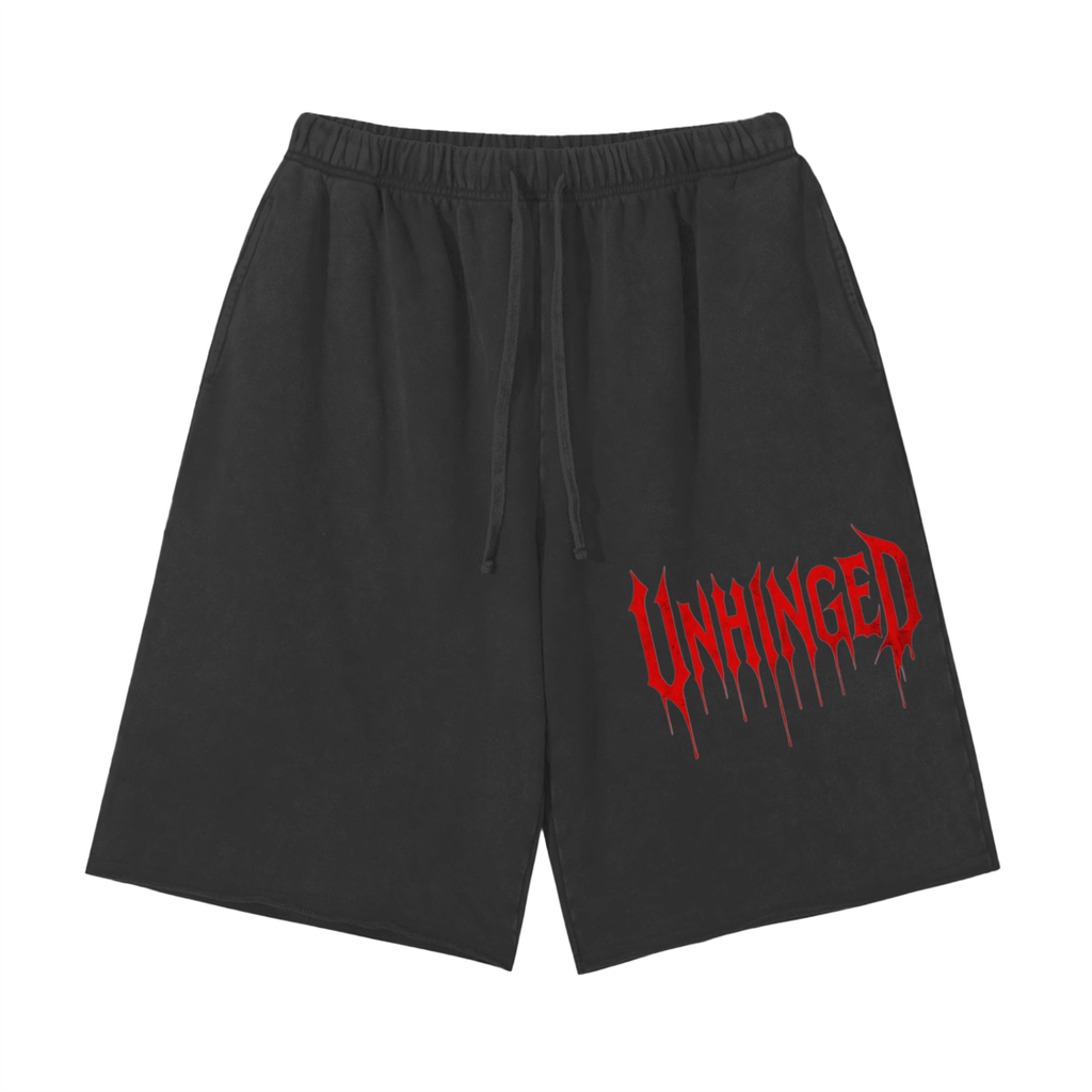 Shorts unhinged. Snow Washed Raw Hem Shorts