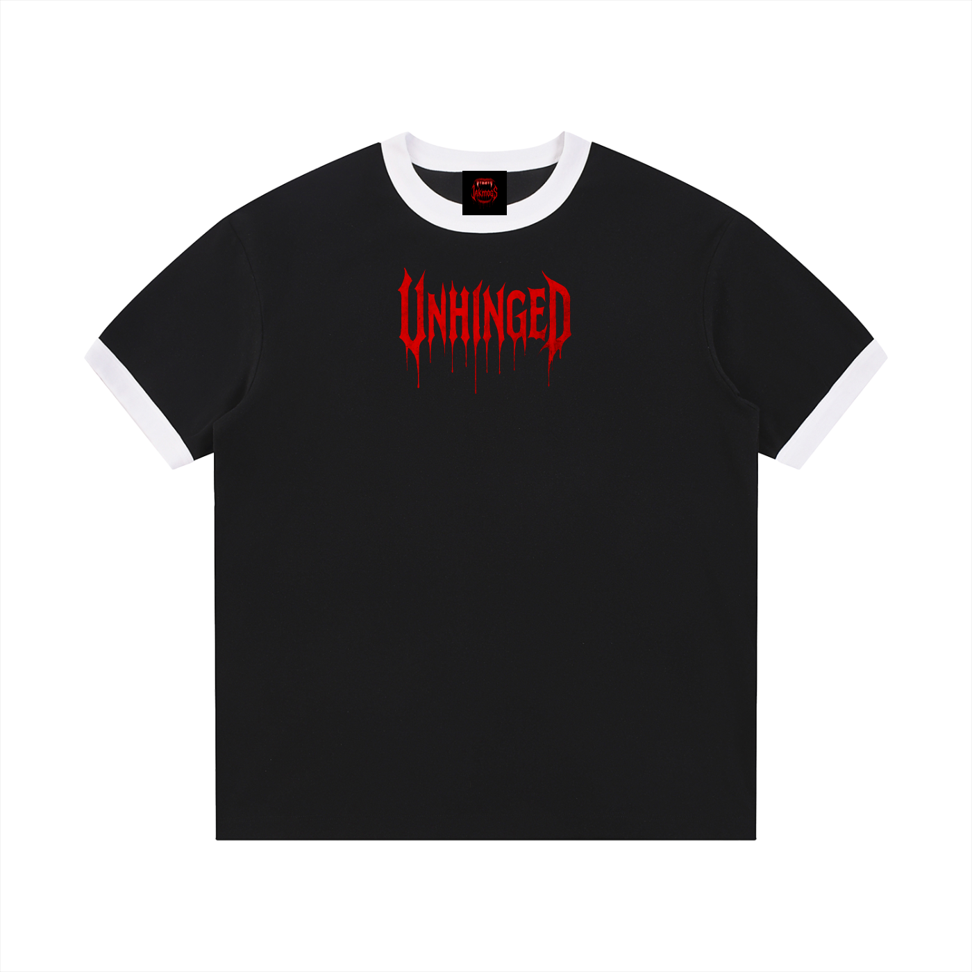 Unisex unhinged Contrast Edge Ribbed Crewneck T-Shirt