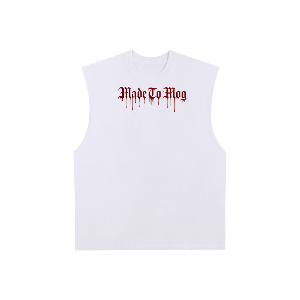 Tank top limited edition made to mog Raw Edge Cotton Tank Top