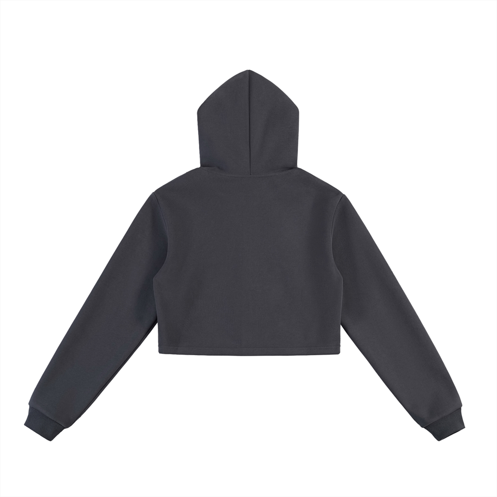 Spider crop hoodie women’s     Essential Cropped Zip-Up Hoodie