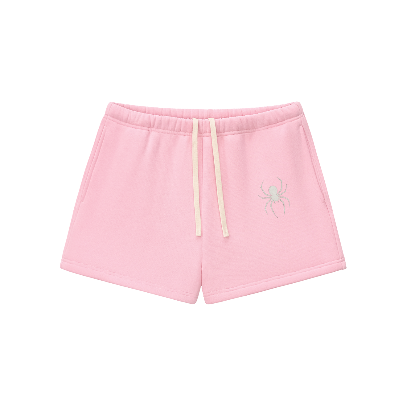 Womens spider shorts.           Essential Fleece Drawstring Sweatshorts