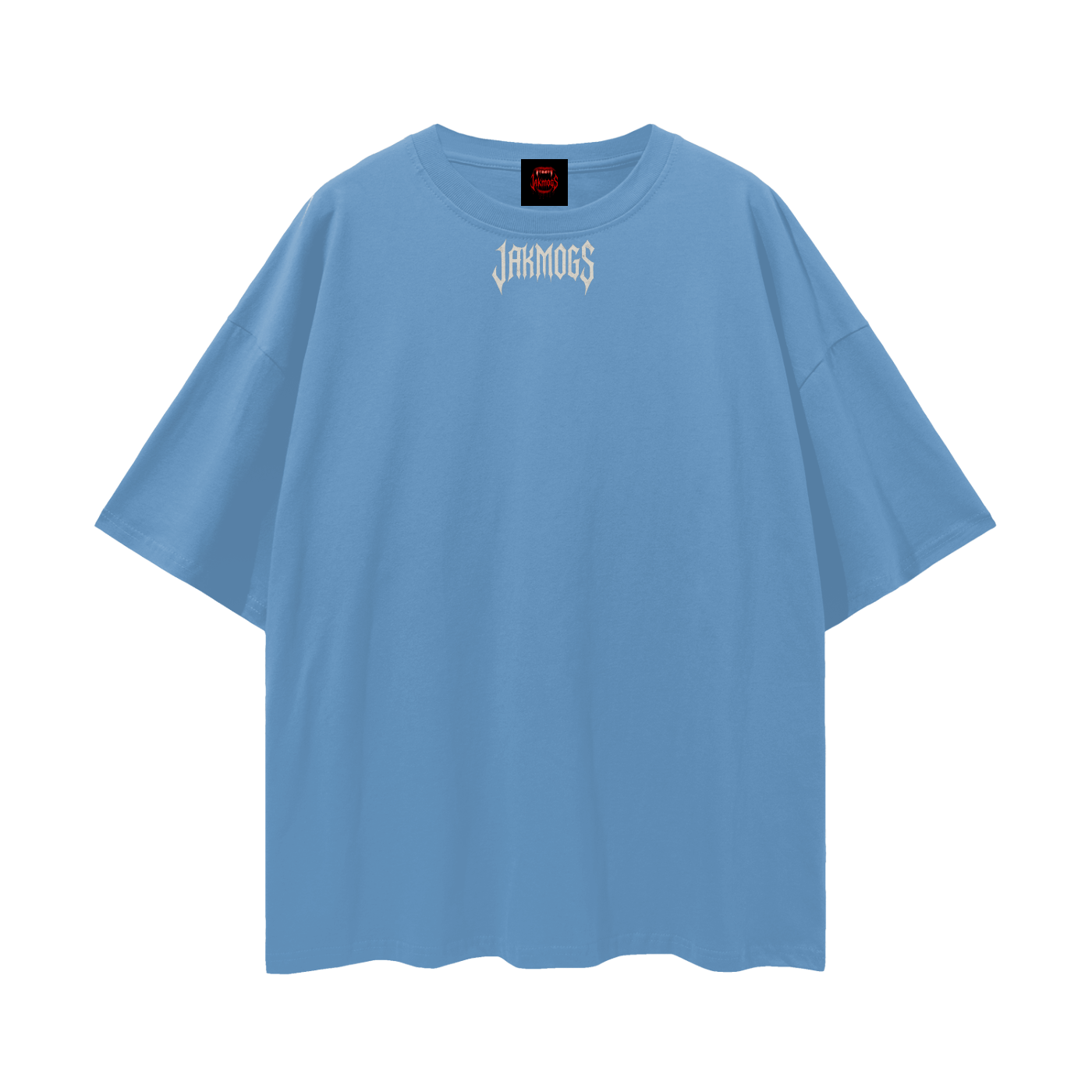 Top simple white jakmogs.   Streetwear Loose Drop Shoulder T-Shirt