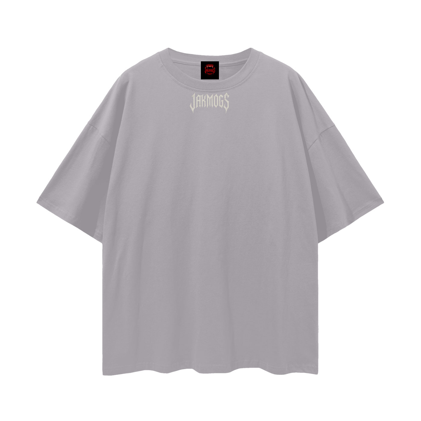 Top simple white jakmogs.   Streetwear Loose Drop Shoulder T-Shirt