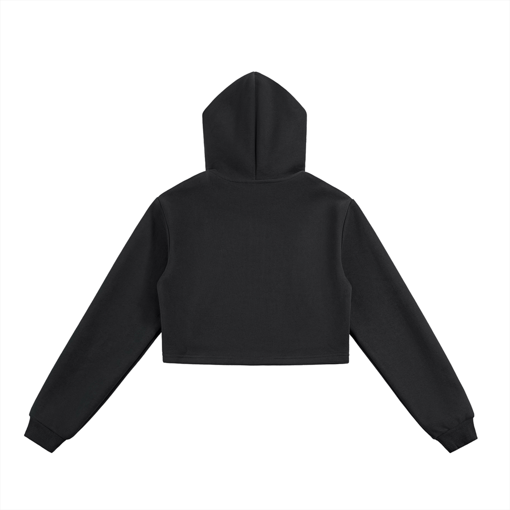 Spider crop hoodie women’s     Essential Cropped Zip-Up Hoodie