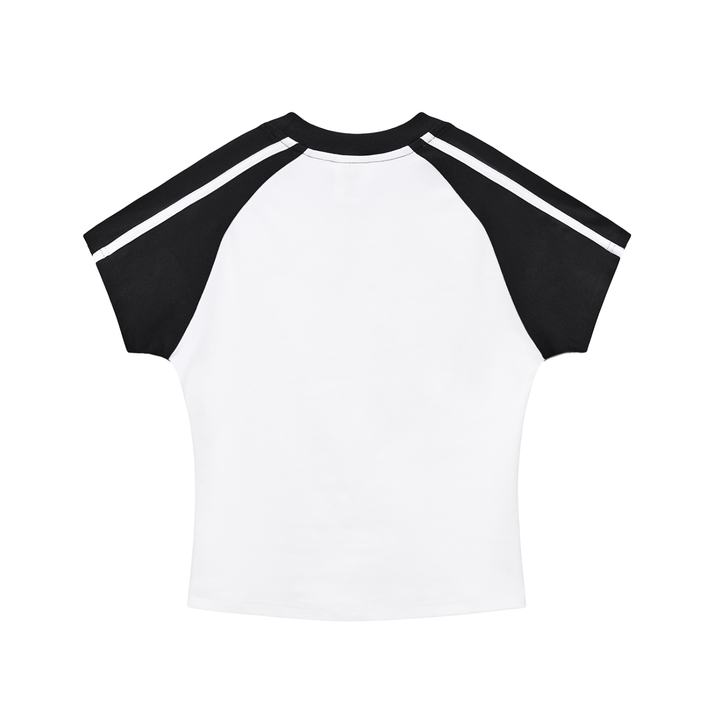 T shirt x women’s x unhinged  Contrast Stripes Bodycon Raglan  Sleeve T-Shirt