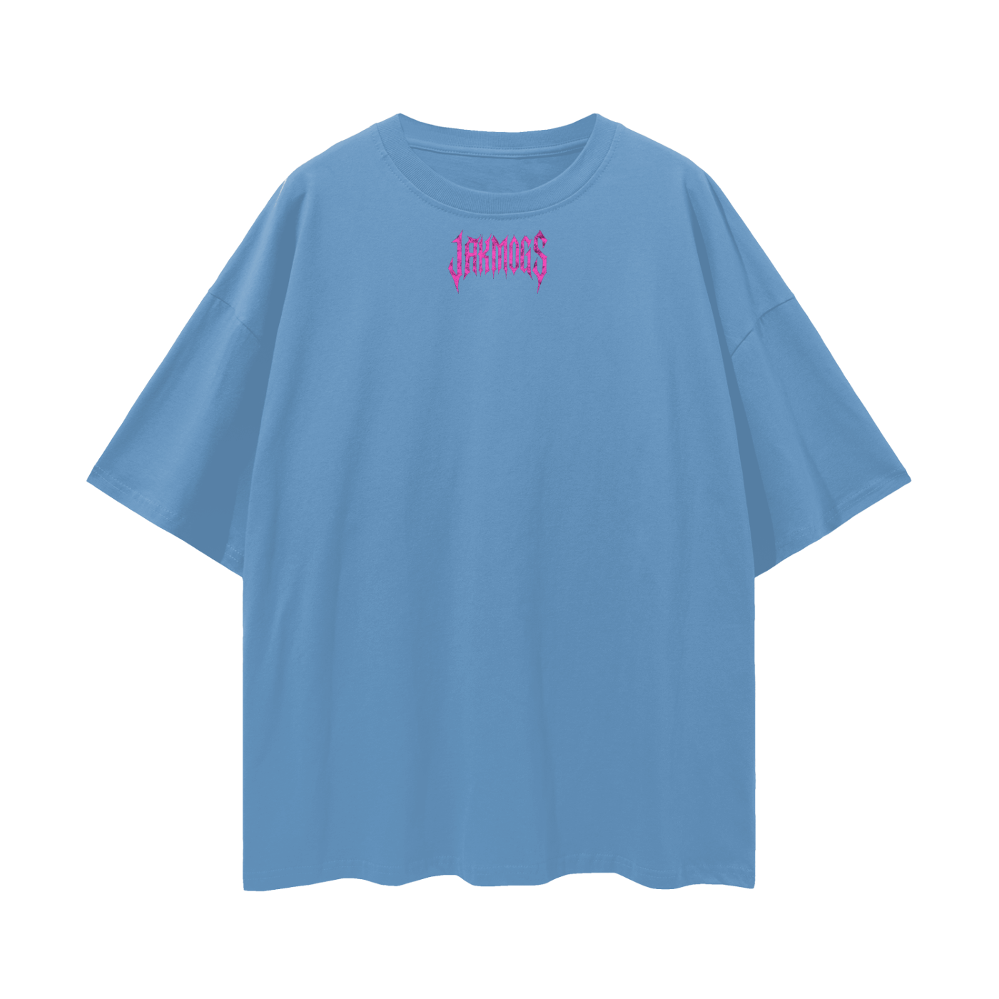 Top simple pink jakmogs.     Streetwear Loose Drop Shoulder T-Shirt
