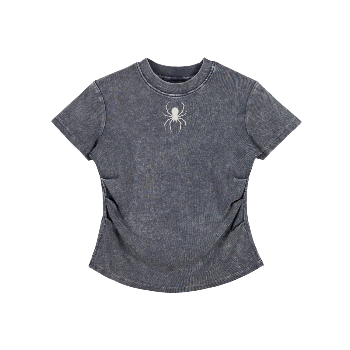 Womens spider top                Vintage Washed Bodycon Cotton T-Shirt