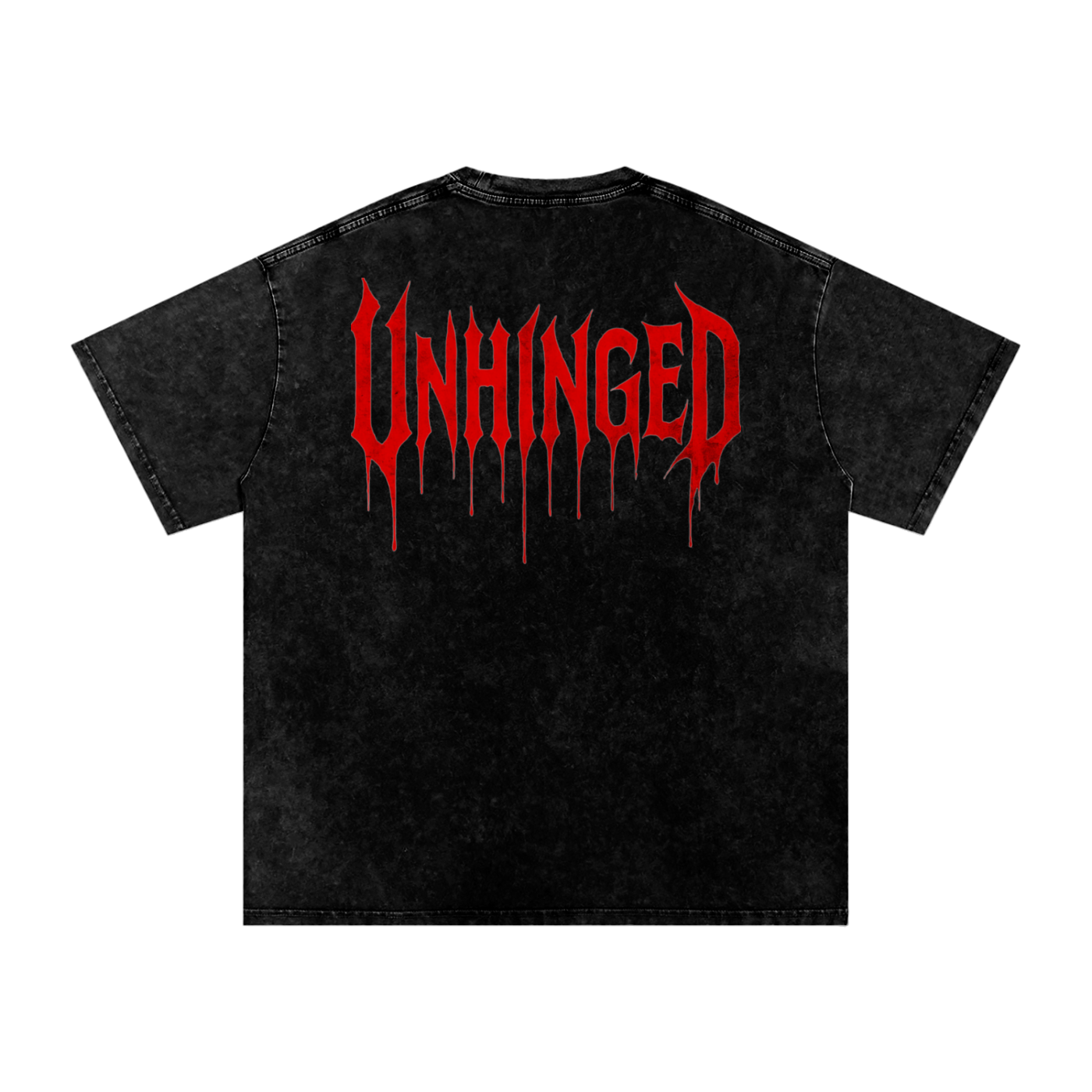 T shirt - unisex  Red unhinged Oversized Cotton T-Shirt