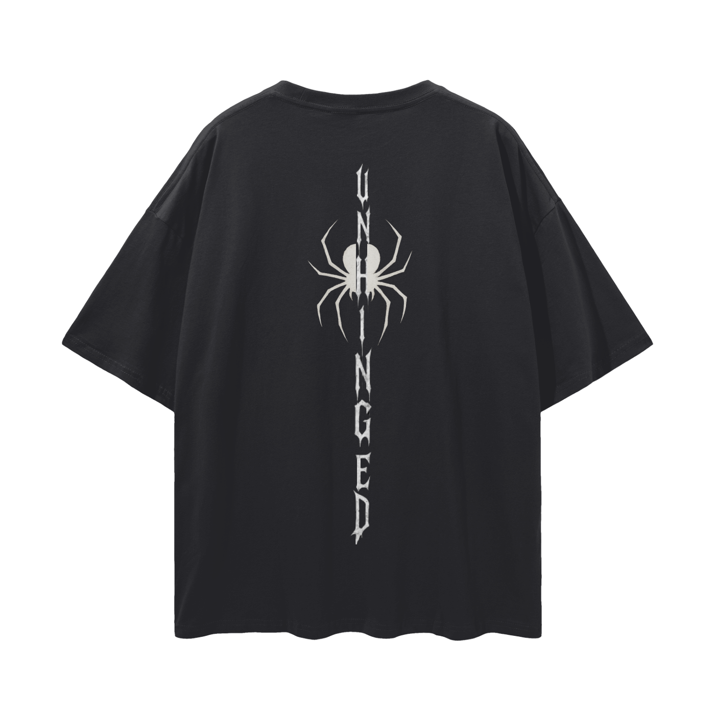 Top white unhinged limited edition Streetwear Loose Drop Shoulder T-Shirt