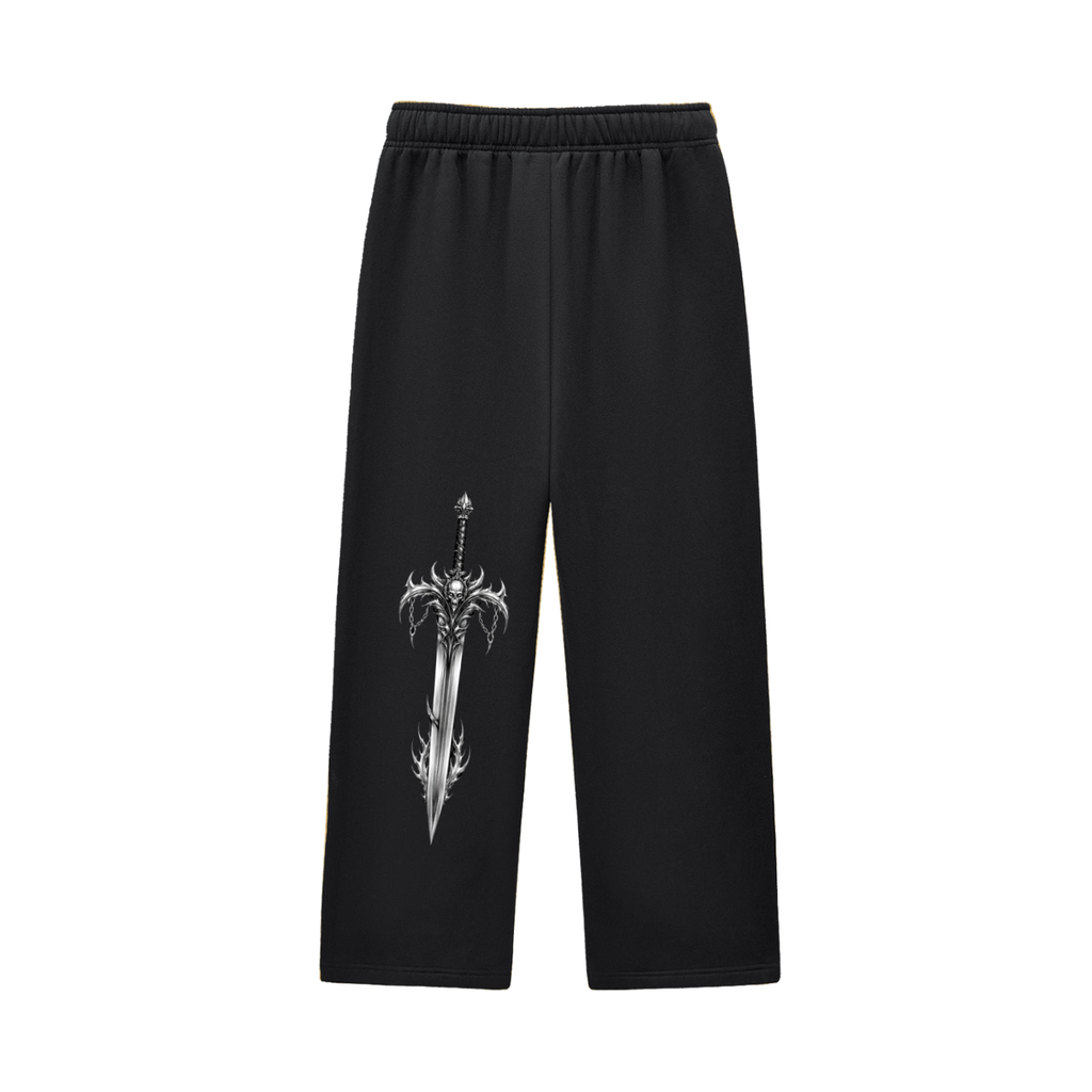 Joggers Contrast-Stitched Fleece Sweatpants