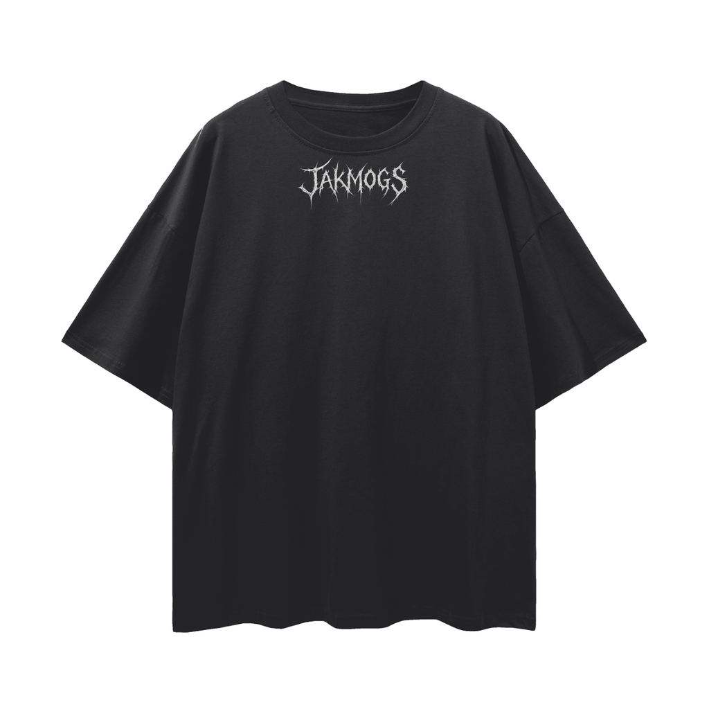 Top jakmogs x cross.            Streetwear Loose Drop Shoulder T-Shirt