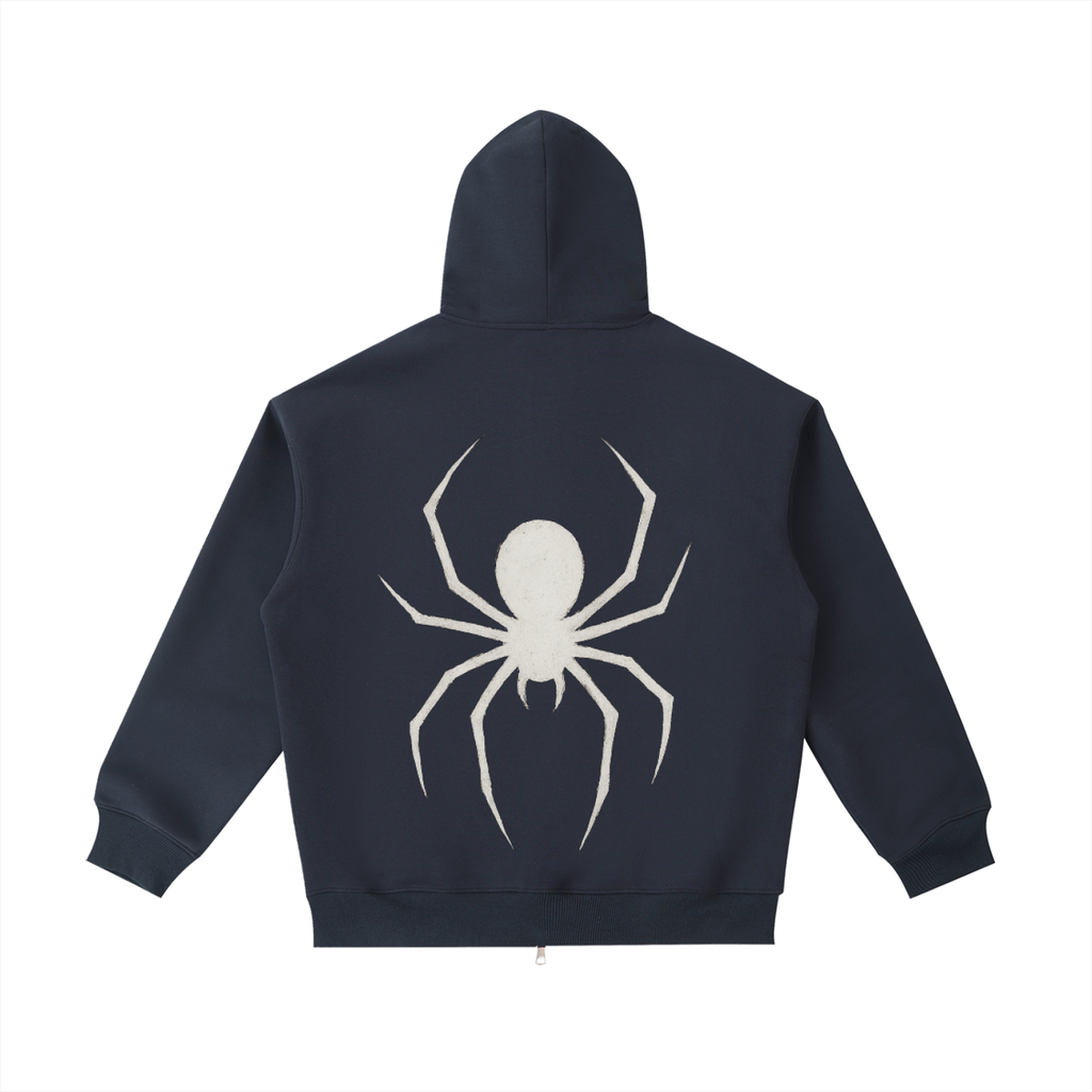 Zip up Hoodie spider Heavyweight Pocket