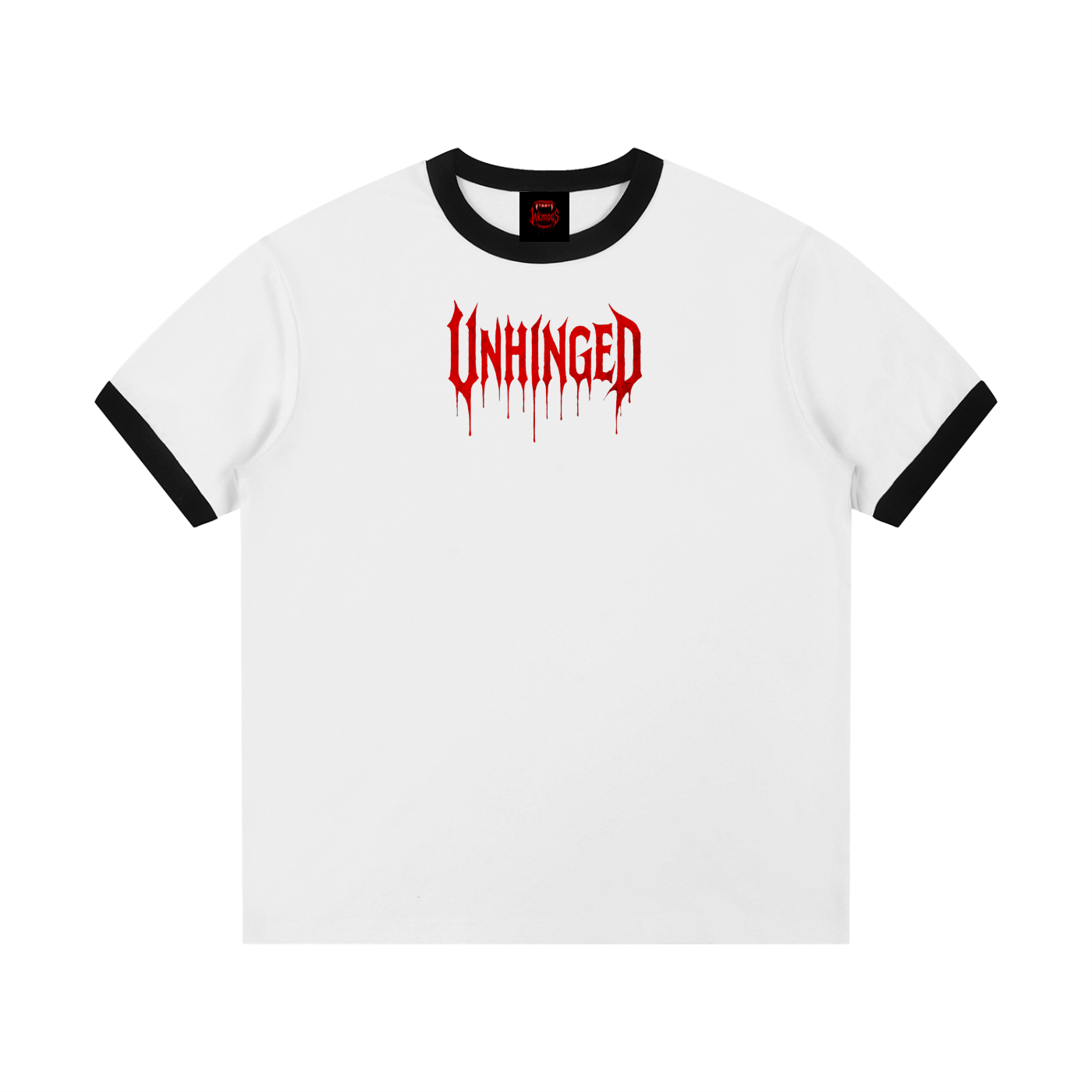 Unisex unhinged Contrast Edge Ribbed Crewneck T-Shirt