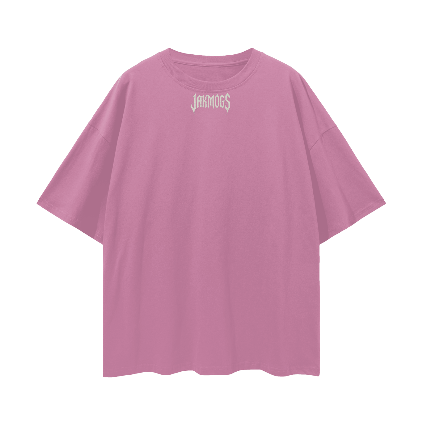 Top simple white jakmogs.   Streetwear Loose Drop Shoulder T-Shirt