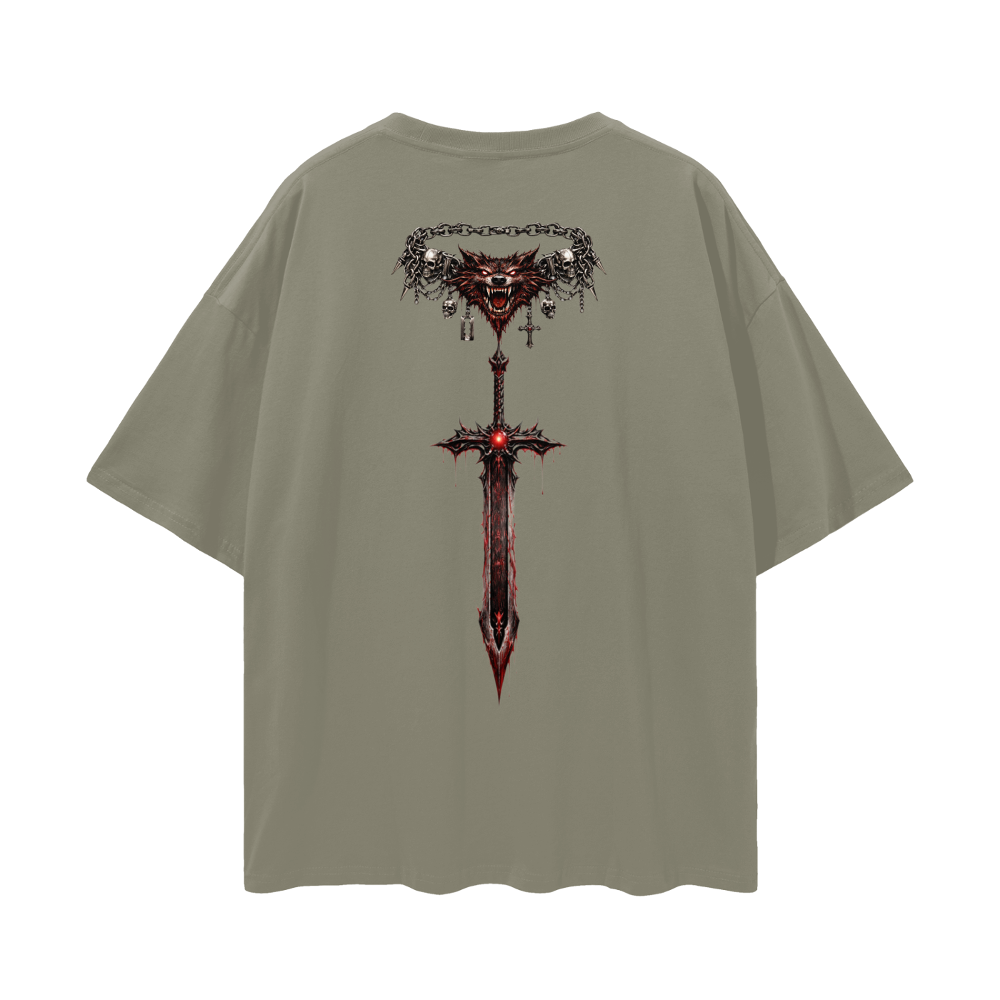 Mogged Streetwear Loose Drop Shoulder T-Shirt