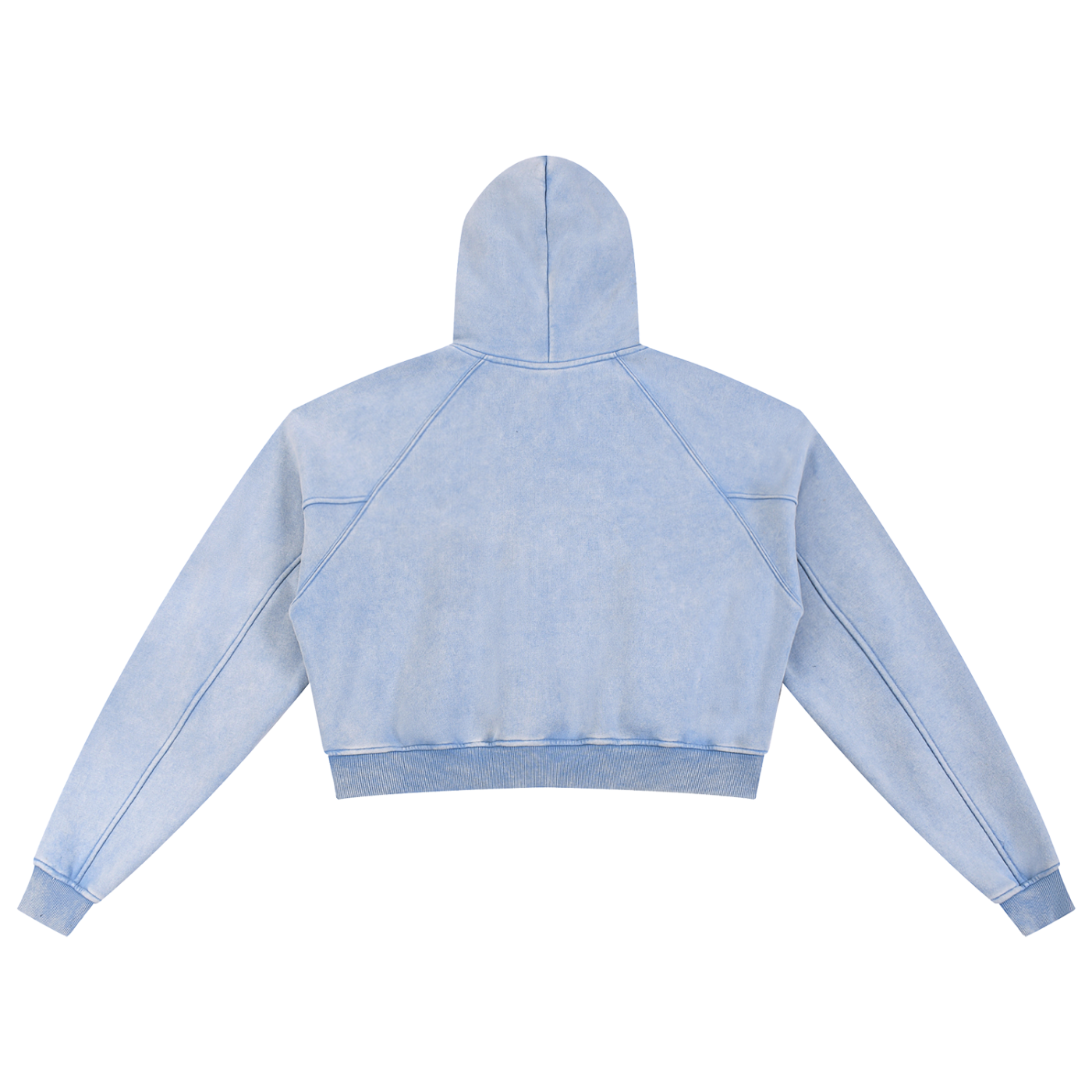 Spider Snow Washed Cropped Hoodie