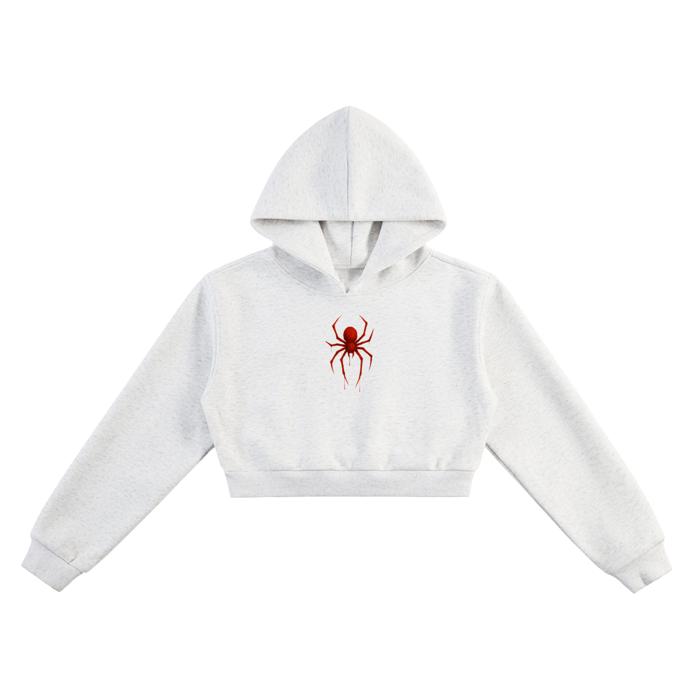 Spider Essential Cropped Hoodie