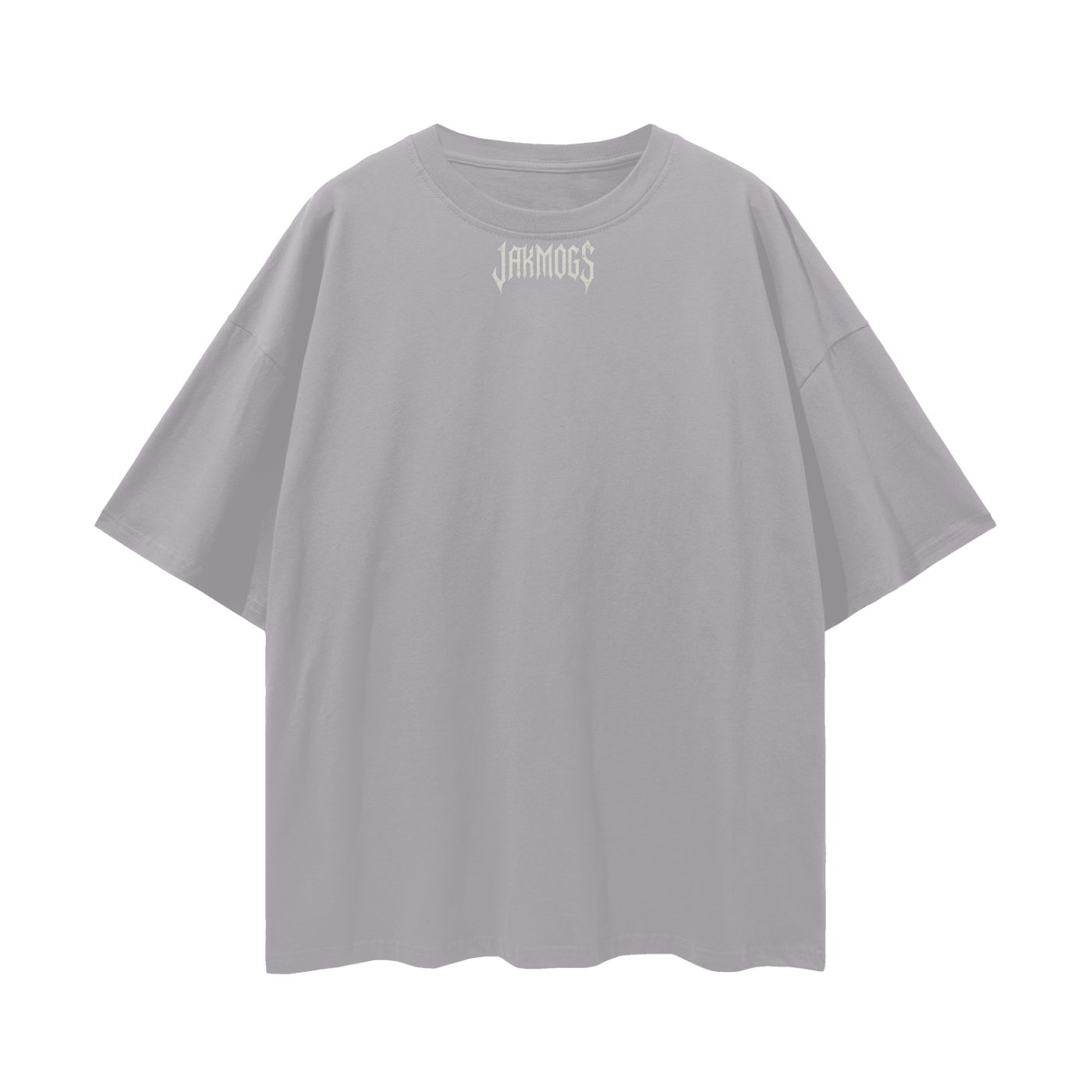 Top simple white jakmogs.   Streetwear Loose Drop Shoulder T-Shirt