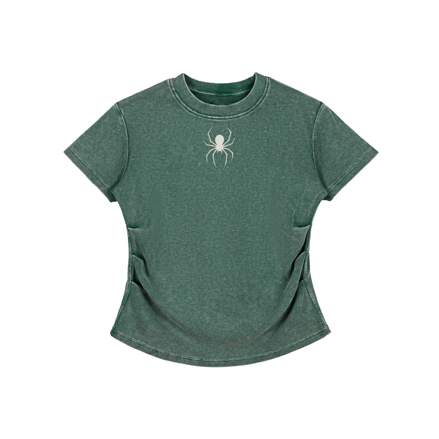 Womens spider top                Vintage Washed Bodycon Cotton T-Shirt