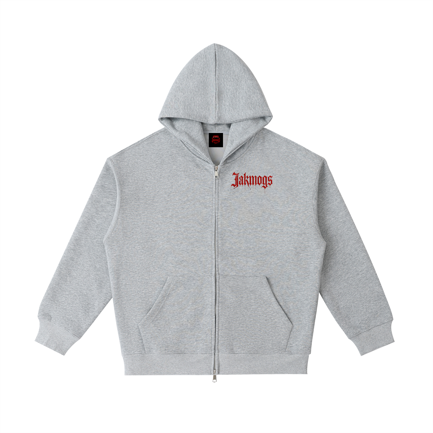 Zip up Hoodie x wings x jakmogs     Essential Heavyweight Pocket