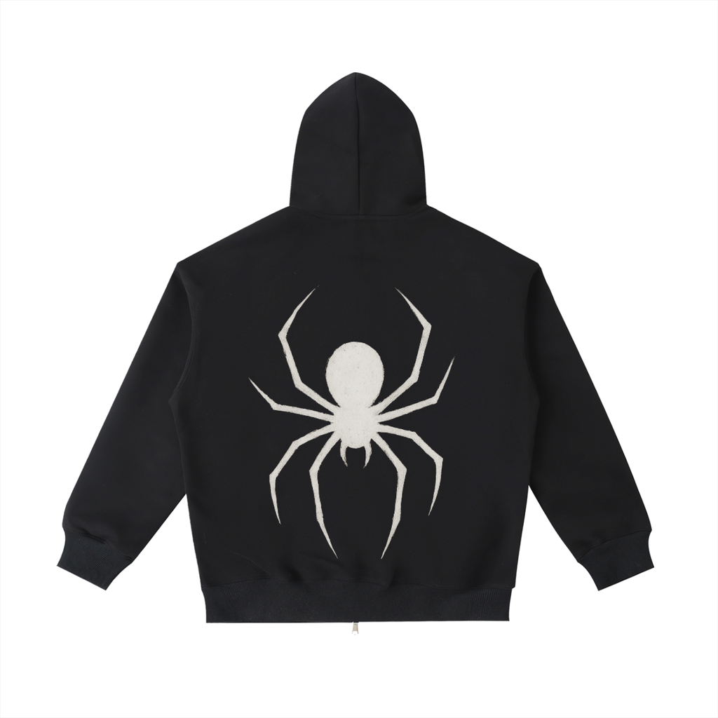 Zip up Hoodie spider Heavyweight Pocket