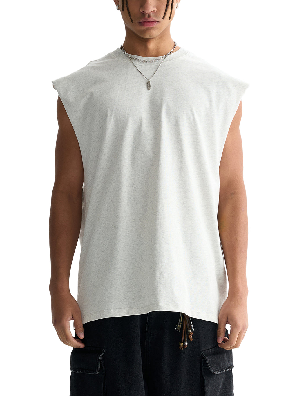 Tank top limited edition made to mog Raw Edge Cotton Tank Top