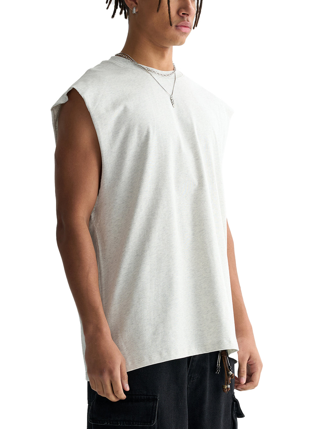 Tank top limited edition made to mog Raw Edge Cotton Tank Top