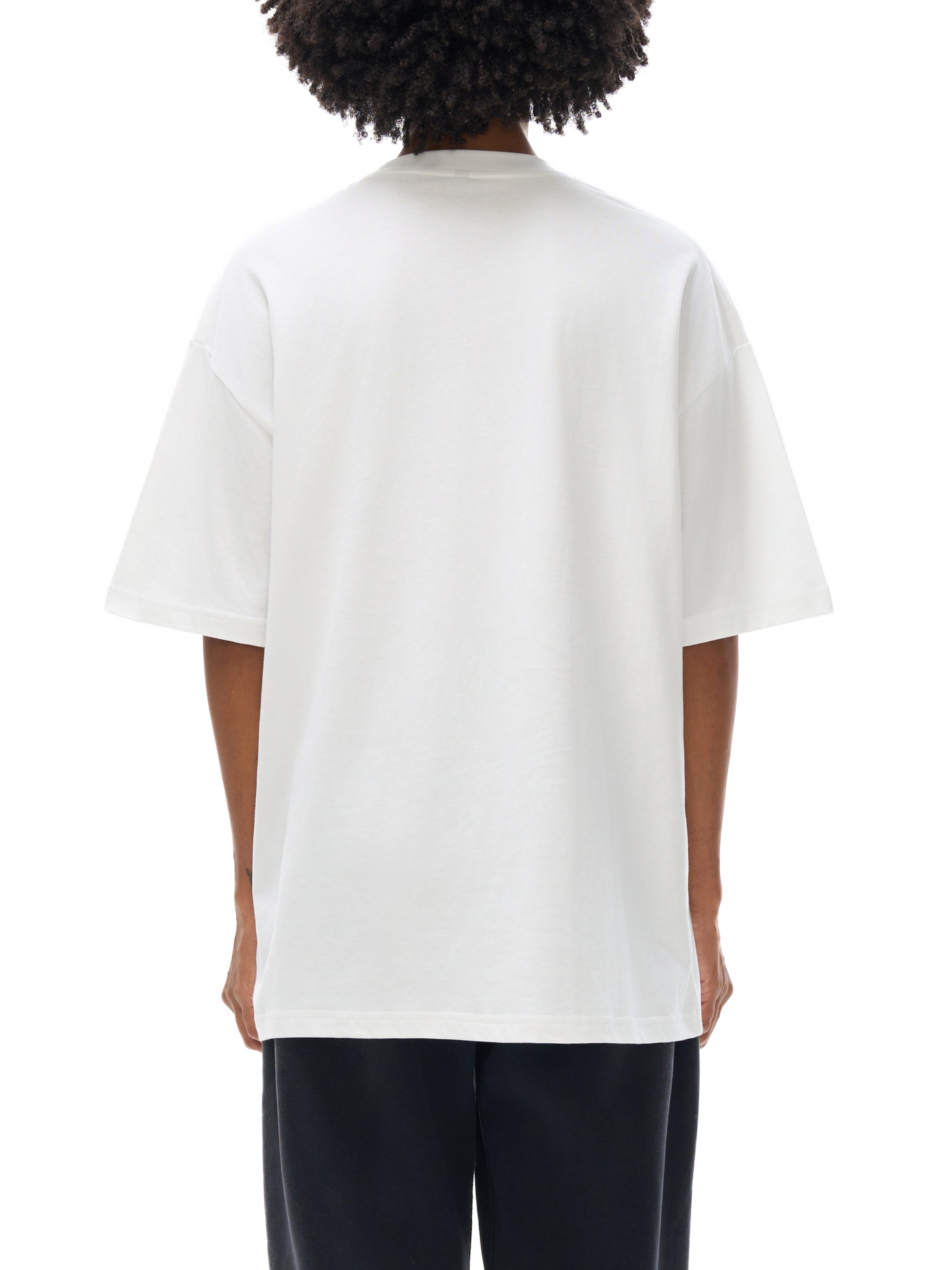 Top simple white jakmogs.   Streetwear Loose Drop Shoulder T-Shirt