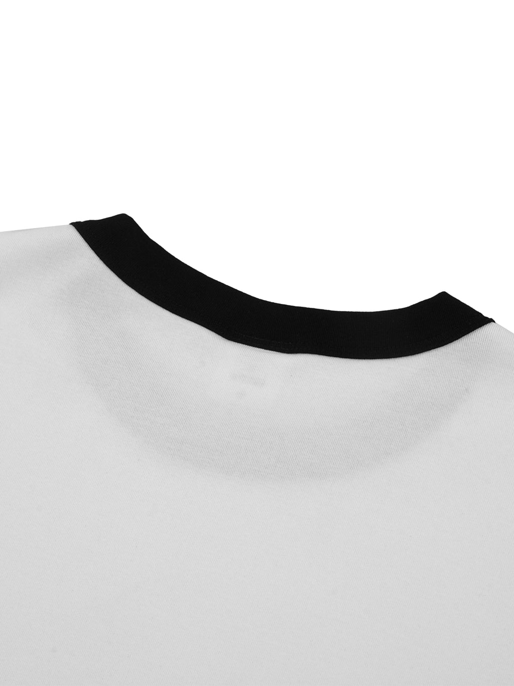 Unisex unhinged Contrast Edge Ribbed Crewneck T-Shirt