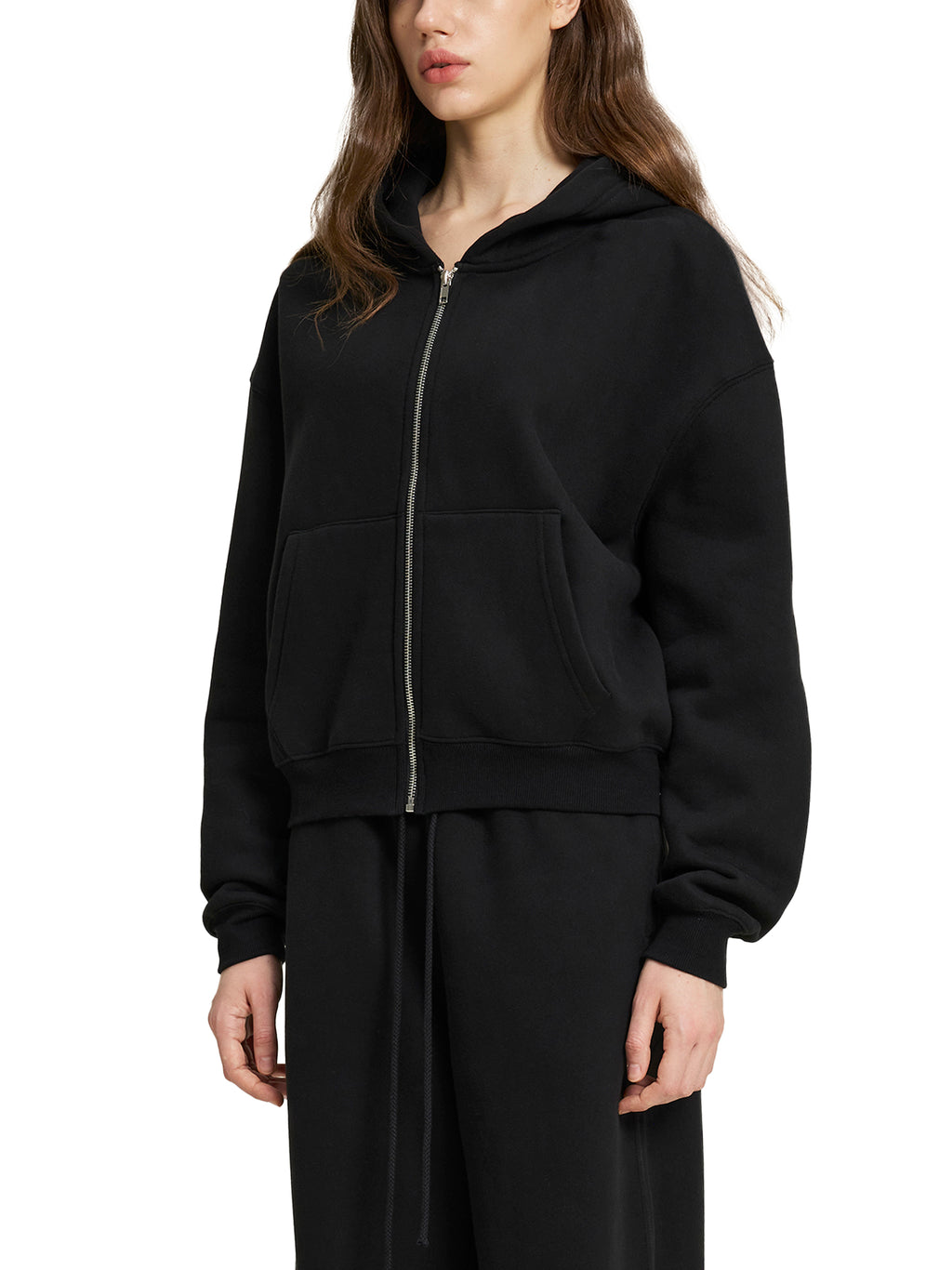 Simple jakmogs Fleece Zip-Up Boxy Hoodie