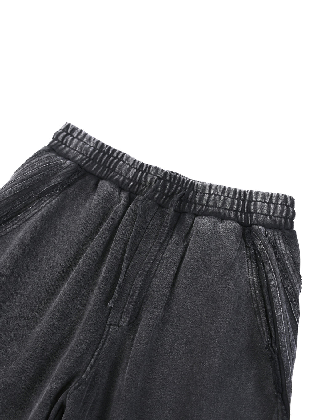 Mogged Snow Washed Tape Raw Edge Sweatpants